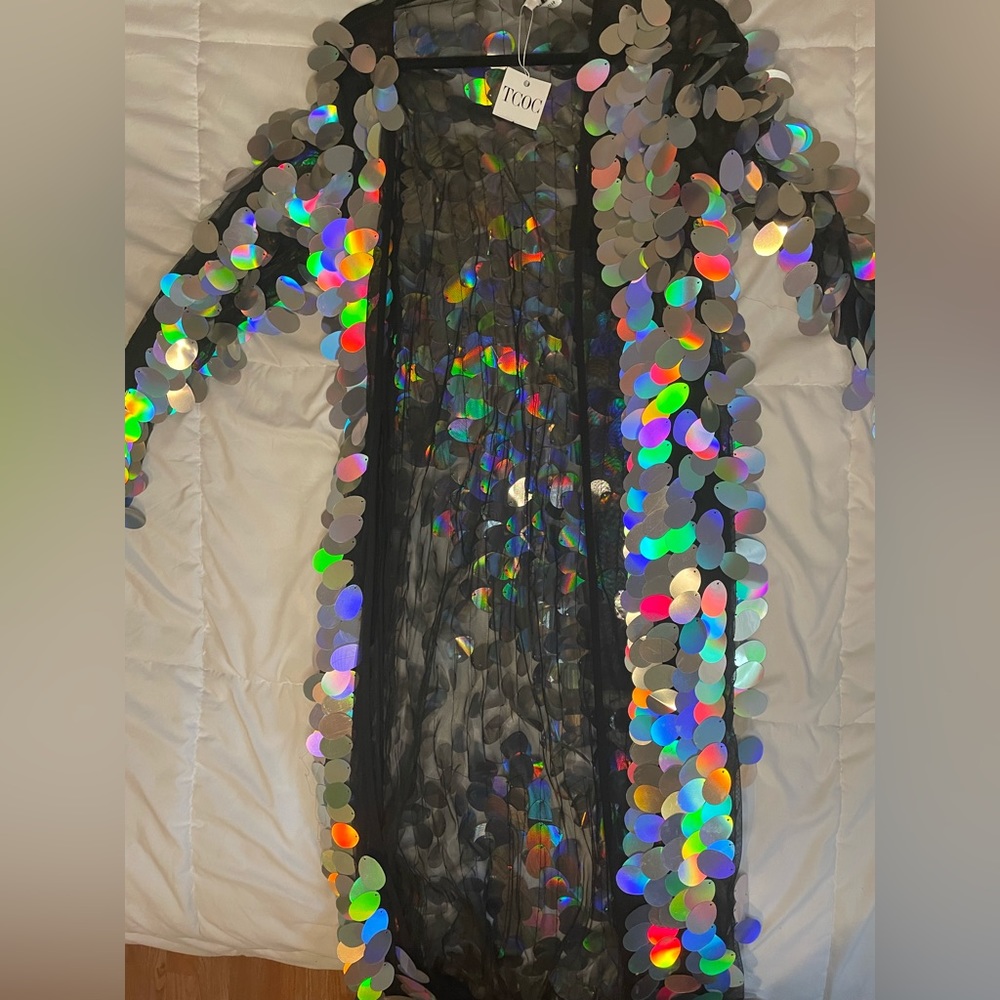 Jumbo Sequin Duster - Picture 4 of 6